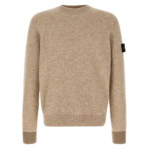 Stone Island Beige Wool Men's Cardigan